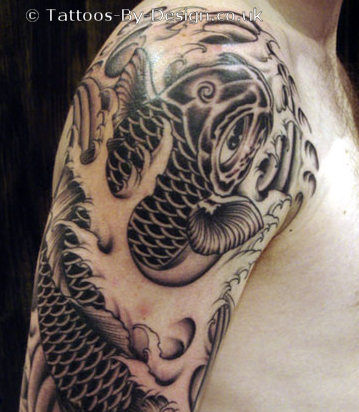 koi fish dragon tattoo designs