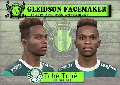 PES 2016 Tchê Tchê (Palmeiras) Face by Gleidson Facemaker