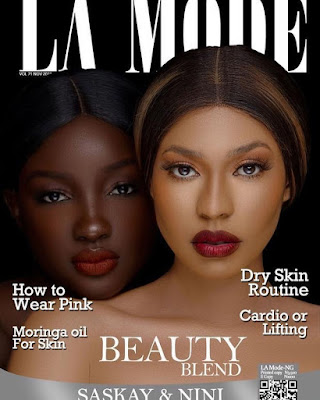 Saskay and Nini Lamode Magazine cover