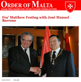 Globalists Durão Barroso and Fra Von Rompuy European Presidents Knigts Templar Sovereign Military Order of Malta Members