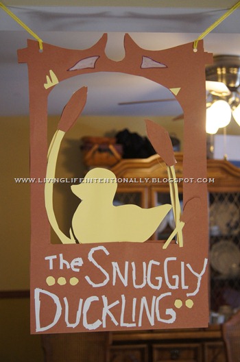 Tangled Birthday Party Snuggly Duckling Sign
