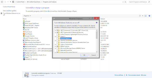 How To Disable Internet Explorer From Microsoft Windows