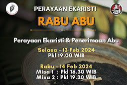 Jadwal Misa Rabu Abu Paroki Harapan Indah Santo Albertus