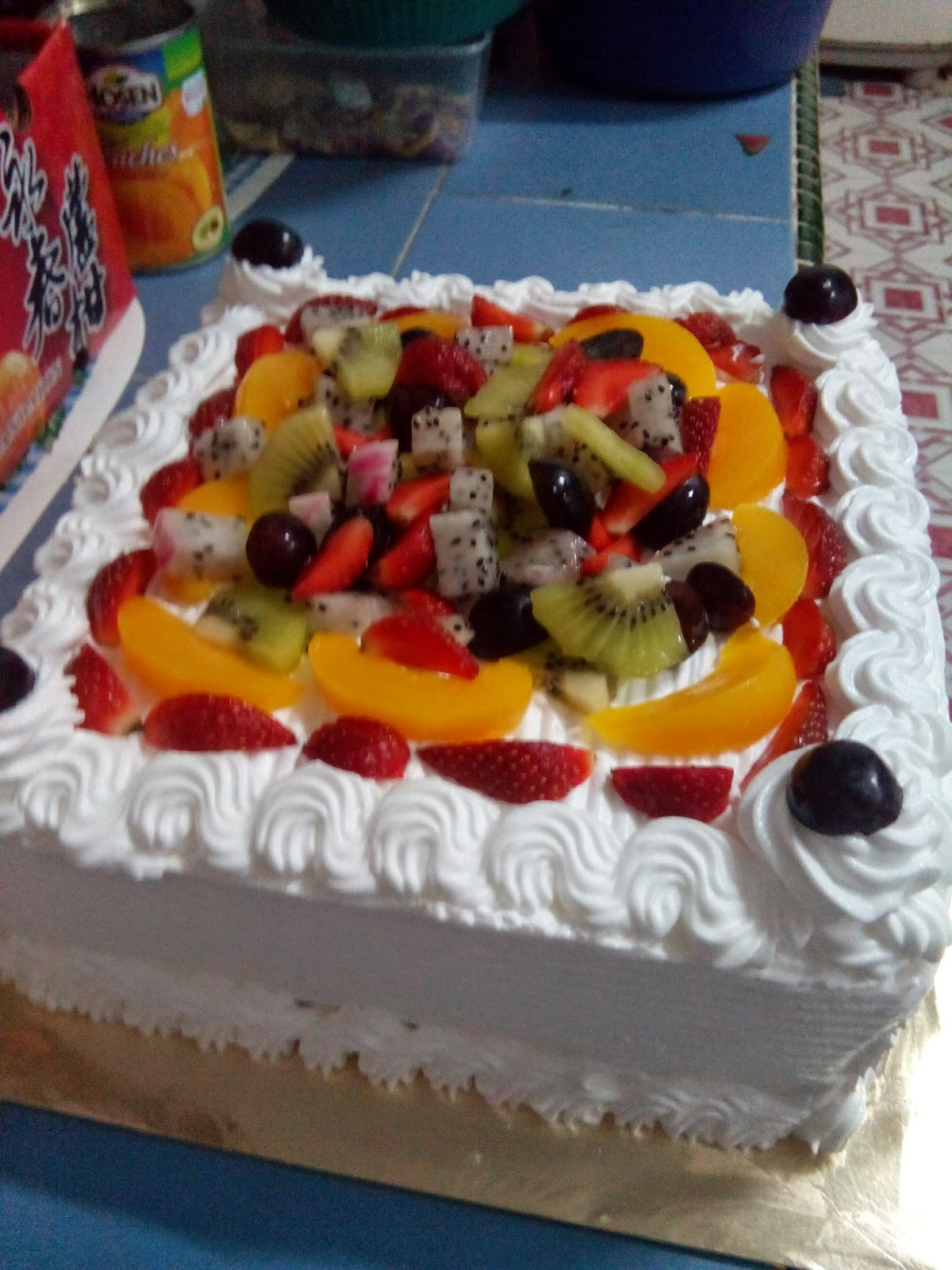 Lina S Kitchen Resepi Kek Fruit Flan Tutti Frutti