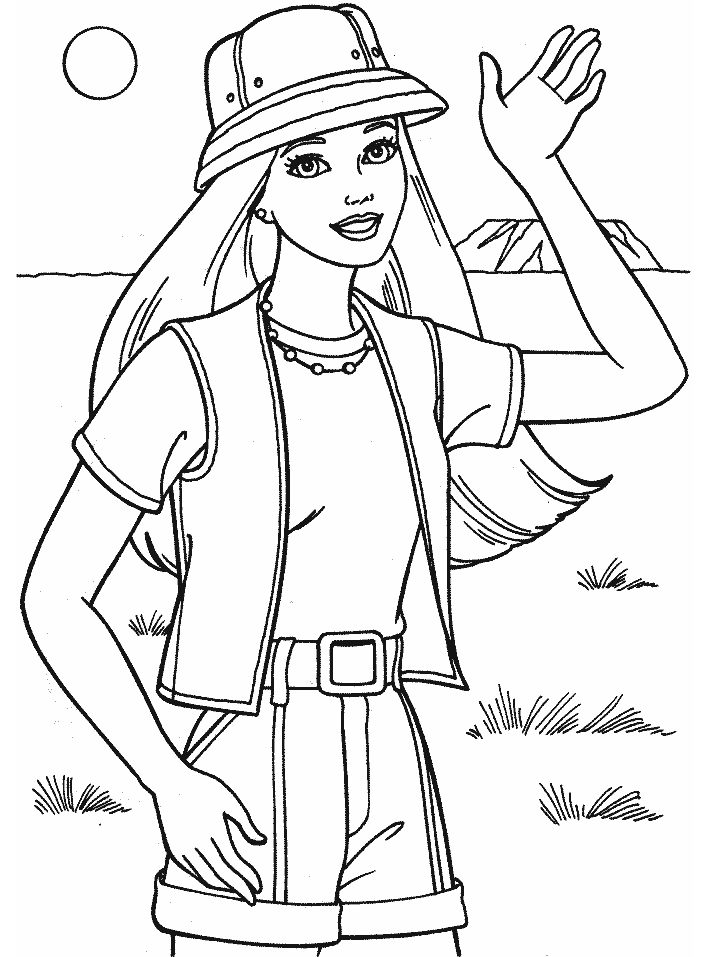 coloring pages for girls barbie. coloring pages for girls