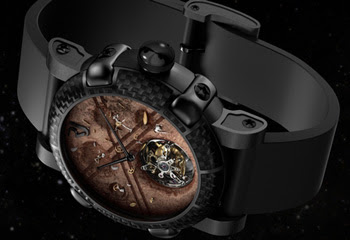 Romain  Jerome luxury watch inspired by iceland volcano