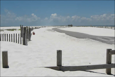 Snow drifts in January? Or white sand beach in June?