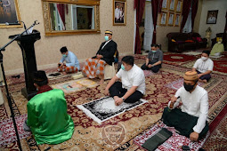 Rusli Habibie Laksanakan Salat Idulfitri di Rumah Jabatan Gubernur Gorontalo