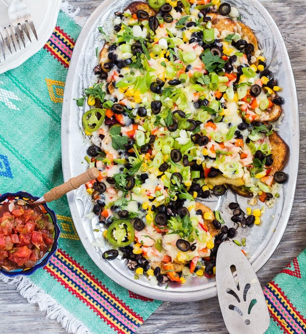 Tex-Mex Roasted Potato Nachos | Courtesy of Letty's Kitchen