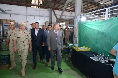 رئيس جامعة المنصورة و محافظ الدقهلية وقائد الجيش الثاني الميداني يضعون خطة لتطوير المنطقة الصناعية بجمصة