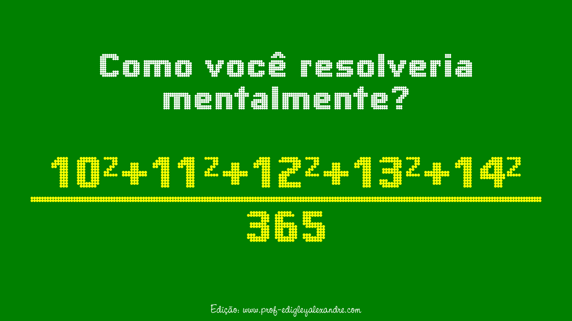 Aritmética mental. Você consegue resolver esse pequeno problema?