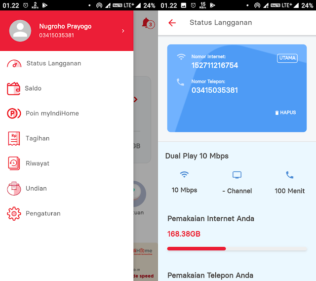 2 Cara Mengetahui Kouta Pemakaian Bandwidth Indihome