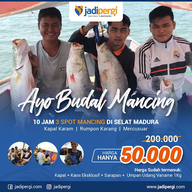 Ayo Budal mancing Baramundi Di Selat Madura