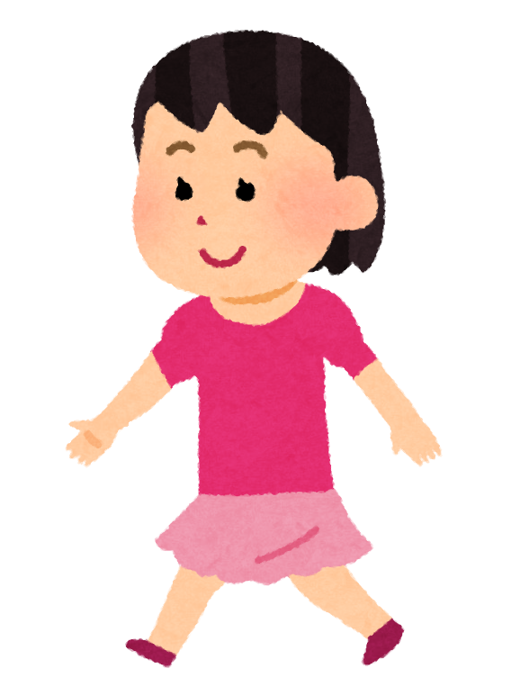 歩く女の子のイラスト かわいいフリー素材集 いらすとや 歩く女の子のイラスト かわいいフリー素材集 いらすとや