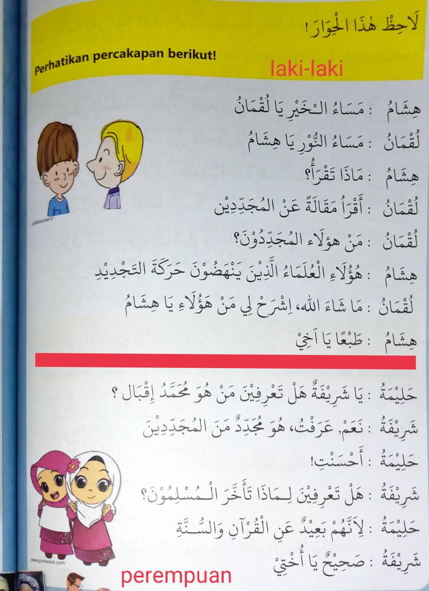 tamim hamzah: Hiwar (Percakapan) Bahasa Arab Bab 5 Tingkat SMA SMK