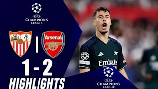 VIDEO: Sevilla 1 – 2 Arsenal (Oct-24-2023) Champions League Highlights
