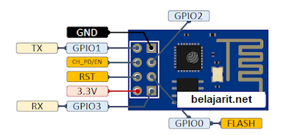 Pinout ESP8266-01