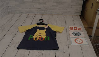 中古品　子供服　９０㎝　Ｐｏｏｈ　半袖Ｔシャツ　１００円