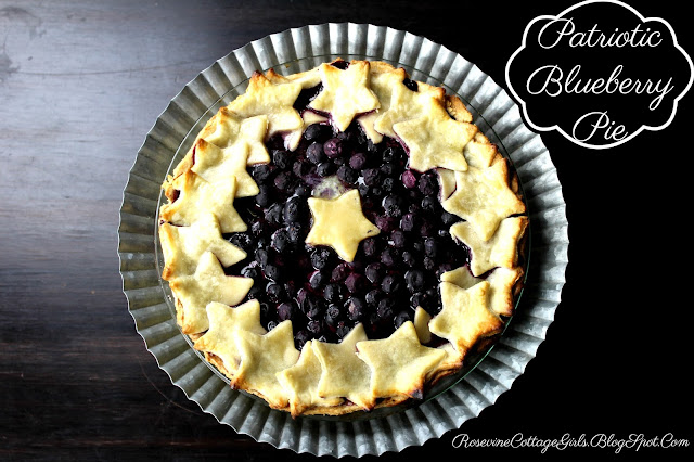 Organic blueberry pie