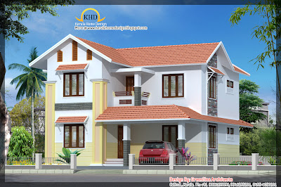 153 square meter (1648 sf.ft.) Villa Elevation