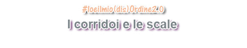 Io e il mio (dis) Ordine 2.0: Zona 7 - I corridoi e le scale 