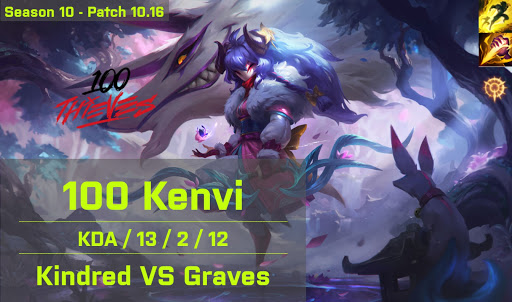 100 Kenvi Kindred JG vs Graves - NA 10.16