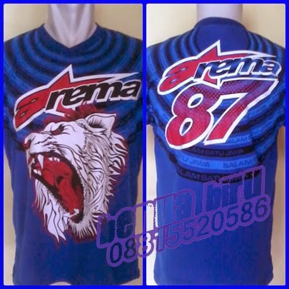  KAOS  AREMA BINTANG  87 BIRU Kaos  Sport Kota Malang