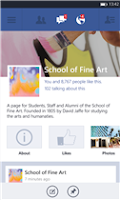 Screenshots of Facebook beta app