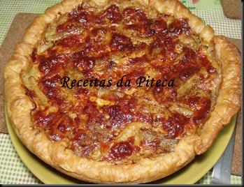 Quiche de beringela e bacon