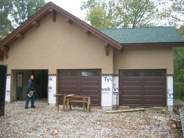 We have 2 garage doors!