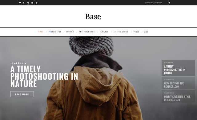 "Base" Kişisel Blogger Teması