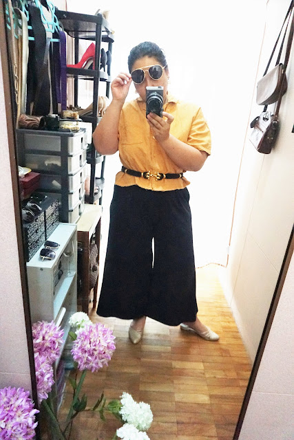 Life Is A Shoe Outfit Breakdown : Wide Legged Pants And A Belt