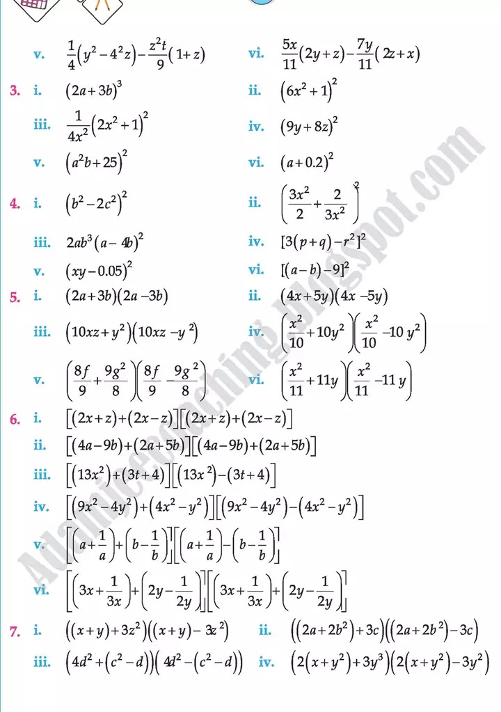 answers-key-mathematics-class-9th-text-book