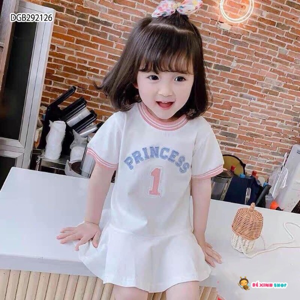 Đầm đuôi cá phối bo PRINCESS dễ thương cho bé gái 10 - 16 tuổi