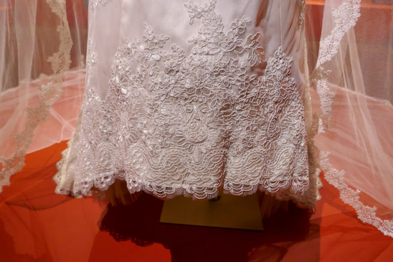 House of Gucci wedding dress detail