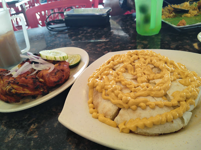 Roti naan cheese