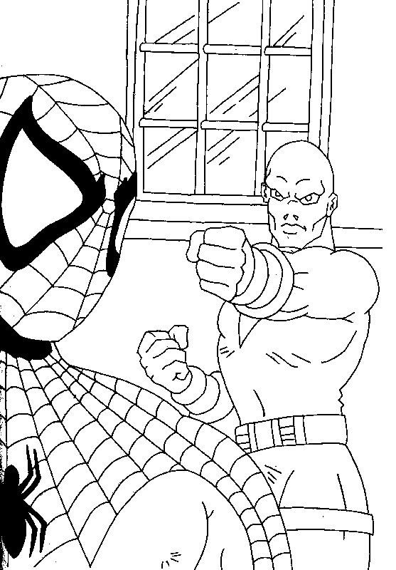 coloriage spiderman noir imprimer 17