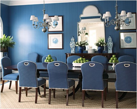 blue interior design