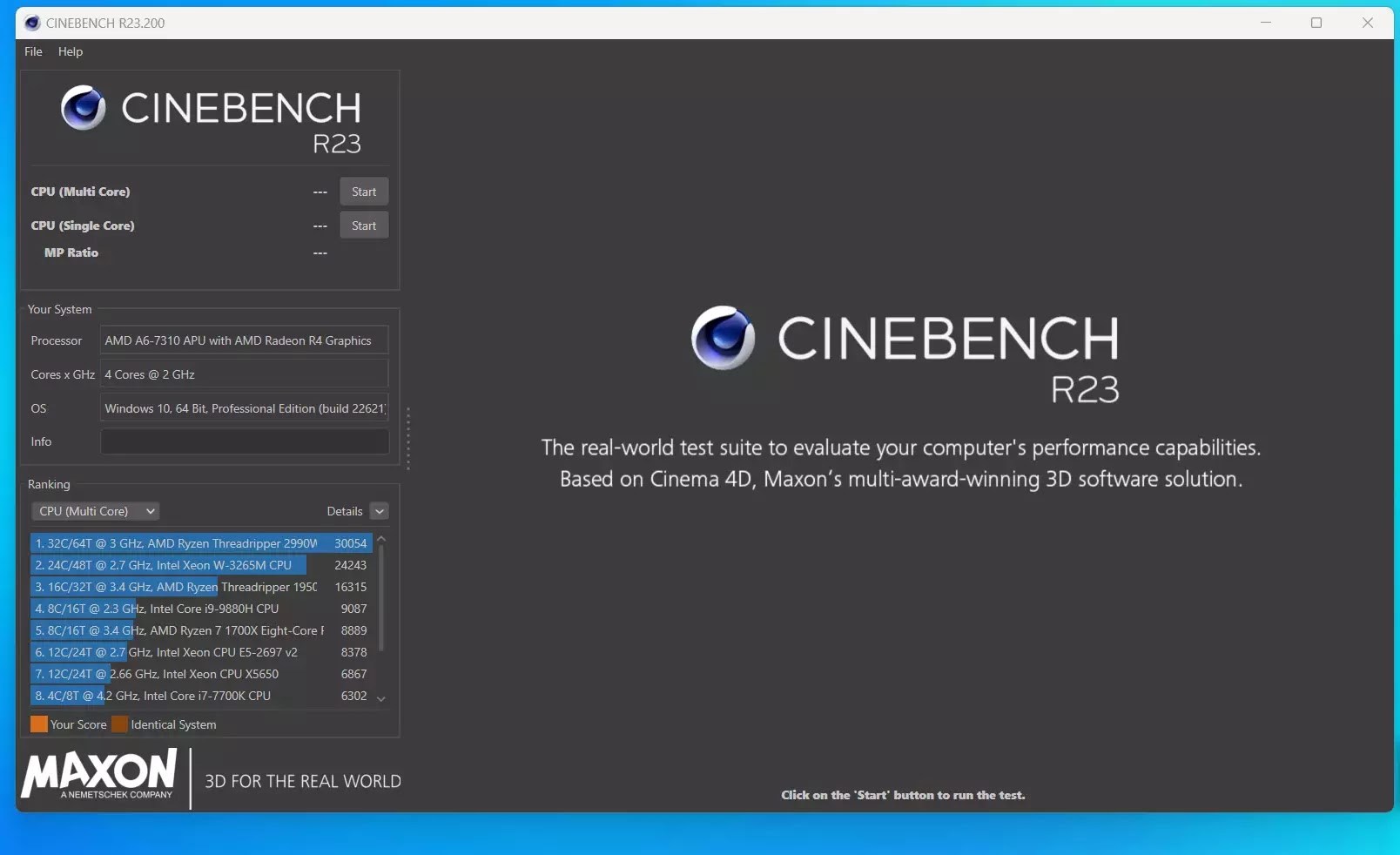 Cinebench : Αξιολογήστε τις δυνατότητες του υπολογιστή σας 