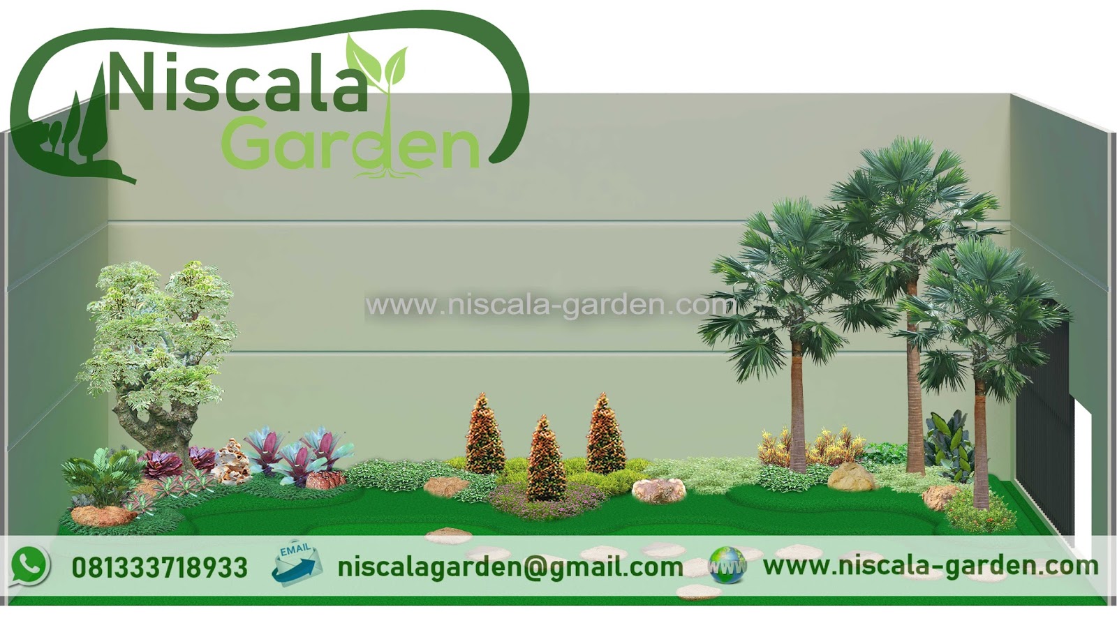 31 Desain Taman Minimalis Dan Taman Tropis NISCALA GARDEN Tukang