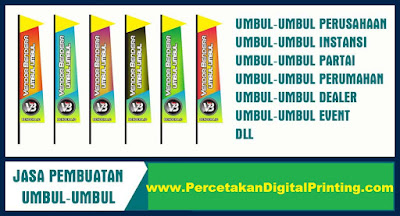 Contoh Desain UMBUL UMBUL Dari Percetakan Digital Printing Terdekat