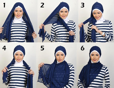 cara memakai hijab