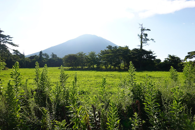 鳥取県西伯郡伯耆町小林　だいせん牧場　大山の眺望