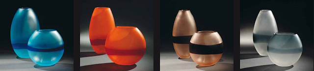 Murano-glass-vases-colours-of-the-seasons