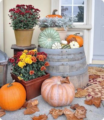 fall porch decor