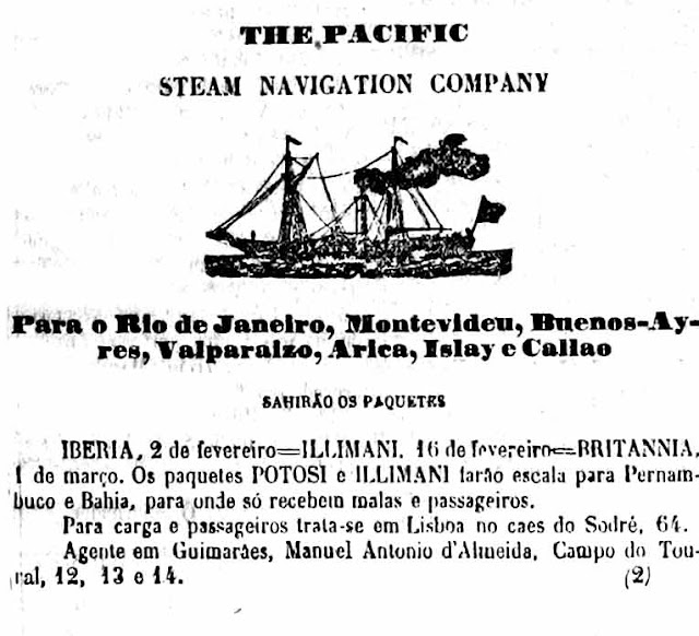 Publicidade: The Pacific - Steam Navigation Company