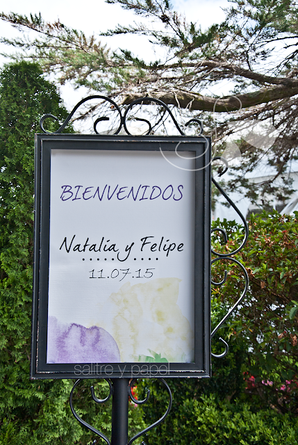 cartel bienvenida boda