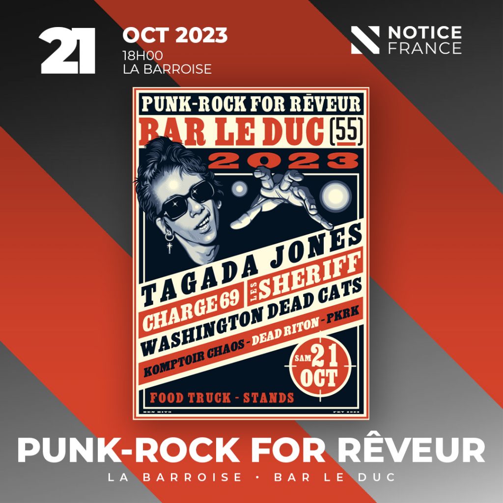 annonce et affiche festival Punk Rock For Rêveur 2023