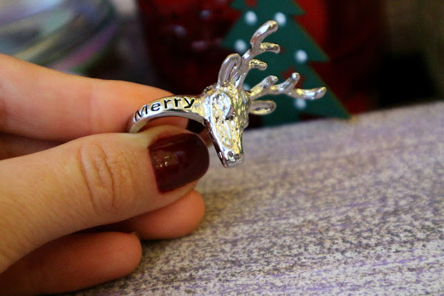 Zaful Christmas Deer Ring