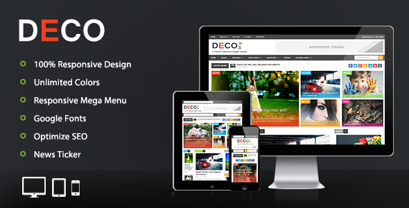 تحميل قالب Deco Mag Responsive الاحترافى معرب مع الشرح 